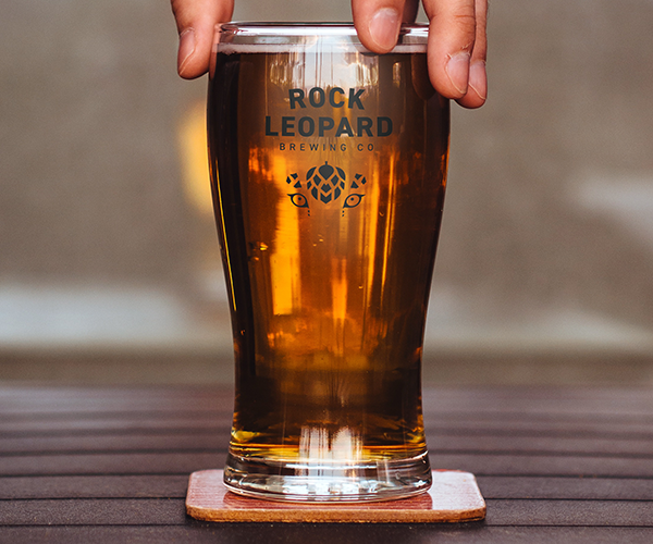 Rock Leopard Brewing Co: Applied to Pint Glass
