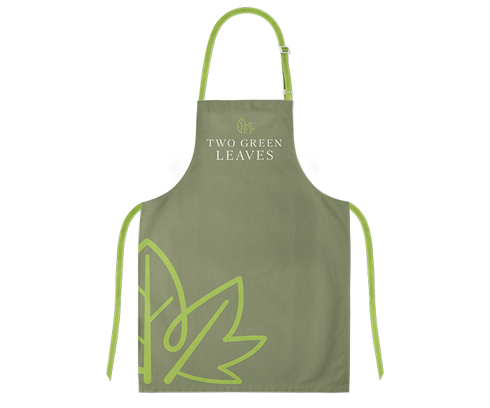 Two Green Leaves: Apron